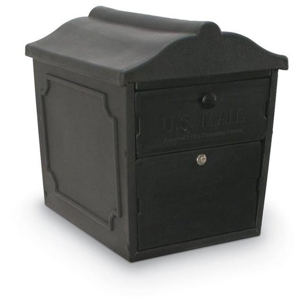 Postal Products Unlimited Postal Products Unlimited N1029134 Black Curbside Lockable Blow Molded Mailbox N1029134